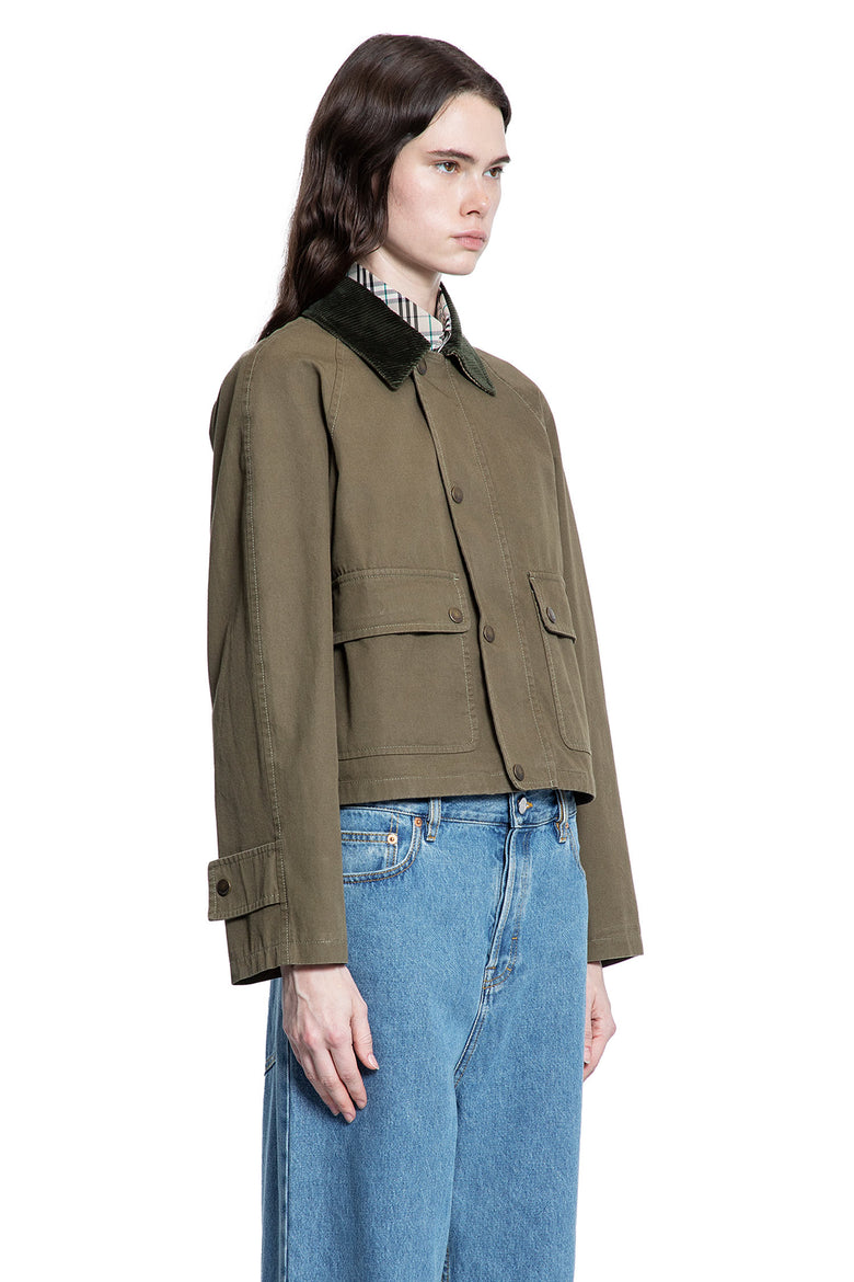 BURBERRY WOMAN GREEN JACKETS