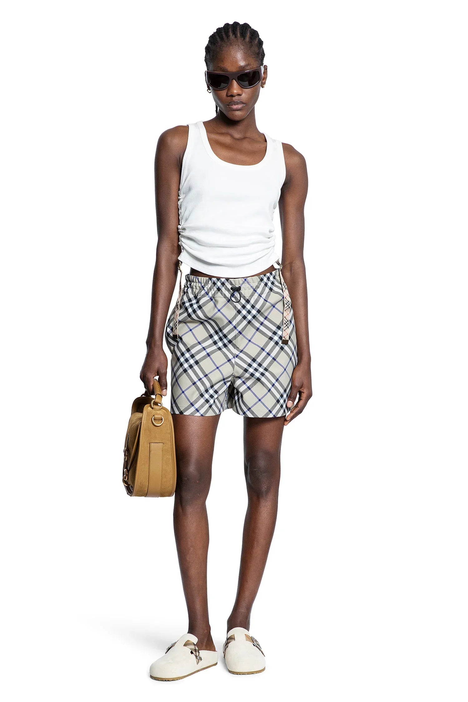 BURBERRY WOMAN BEIGE SHORTS - Antonioli.eu