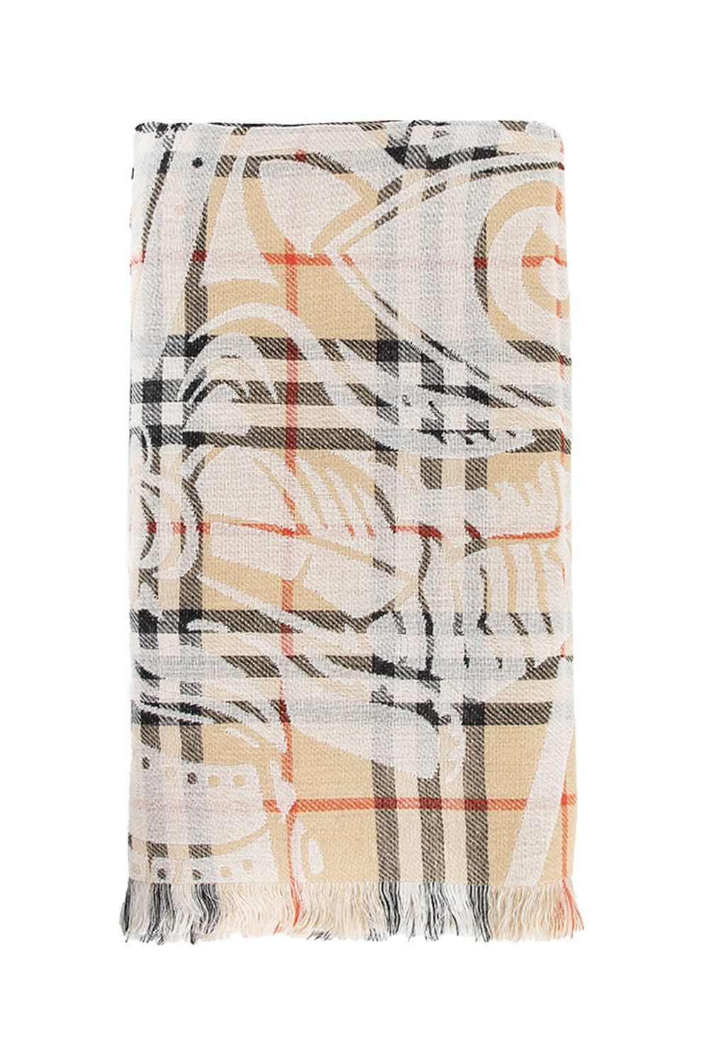 BURBERRY WOMAN BEIGE SCARVES