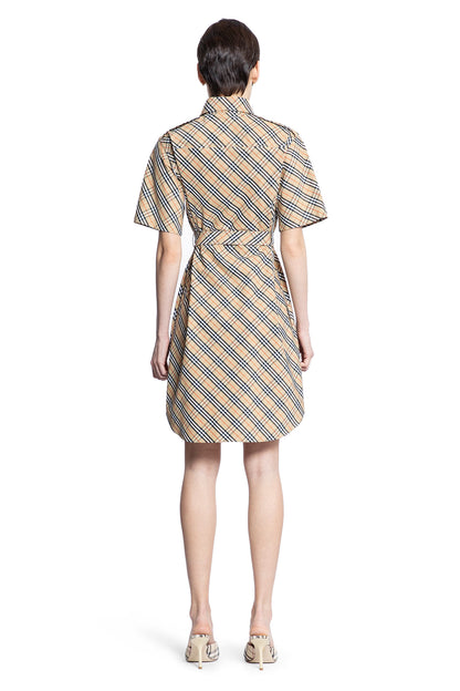 BURBERRY WOMAN BEIGE DRESSES