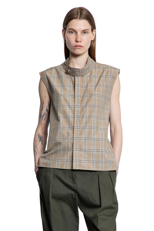 BURBERRY WOMAN BEIGE VESTS - Antonioli.eu