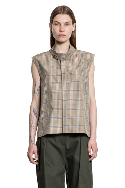 BURBERRY WOMAN BEIGE VESTS - Antonioli.eu