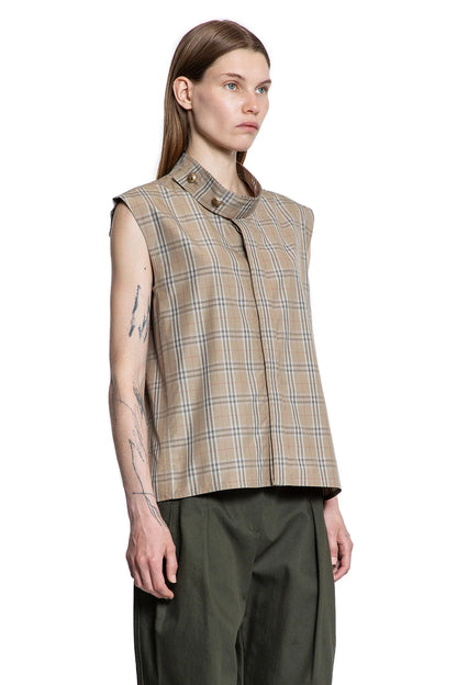 BURBERRY WOMAN BEIGE VESTS - Antonioli.eu