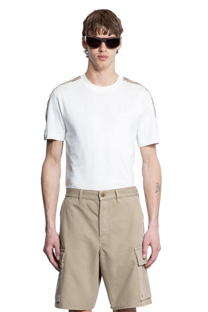 BURBERRY MAN WHITE T-SHIRTS & TANK TOPS