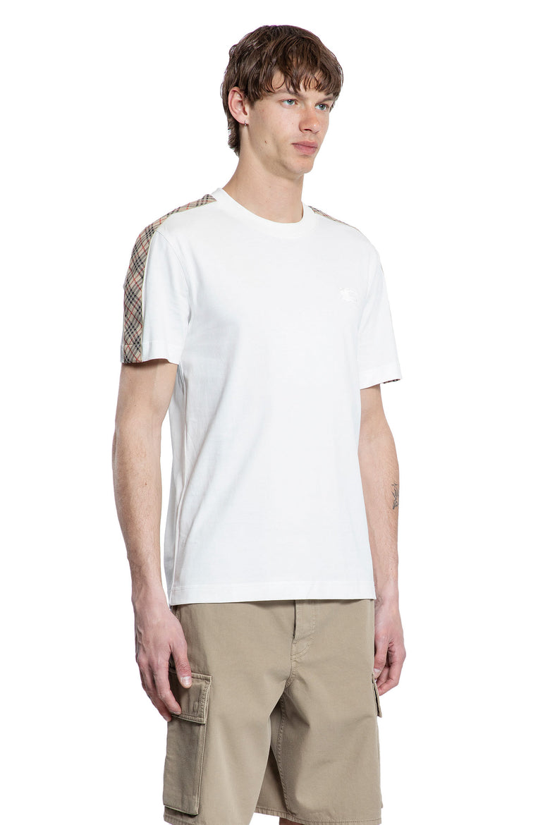 BURBERRY MAN WHITE T-SHIRTS & TANK TOPS