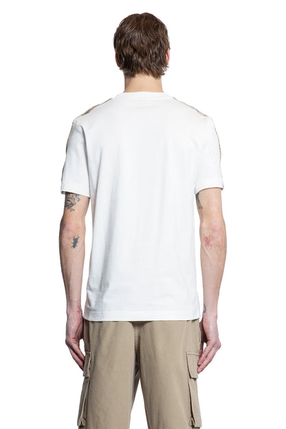 BURBERRY MAN WHITE T-SHIRTS & TANK TOPS