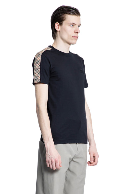 BURBERRY MAN BLACK T-SHIRTS & TANK TOPS