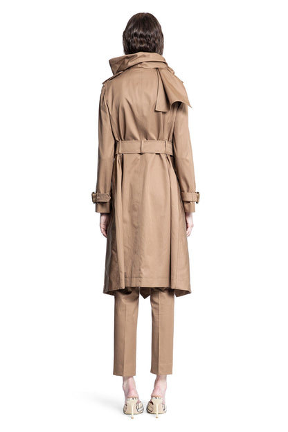 BURBERRY WOMAN BROWN COATS