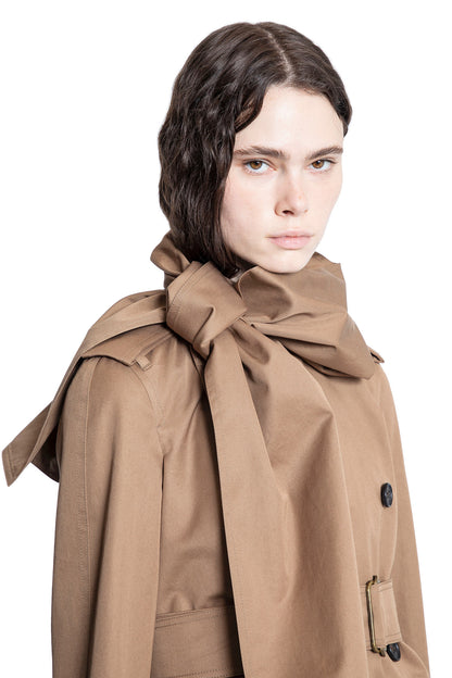 BURBERRY WOMAN BROWN COATS