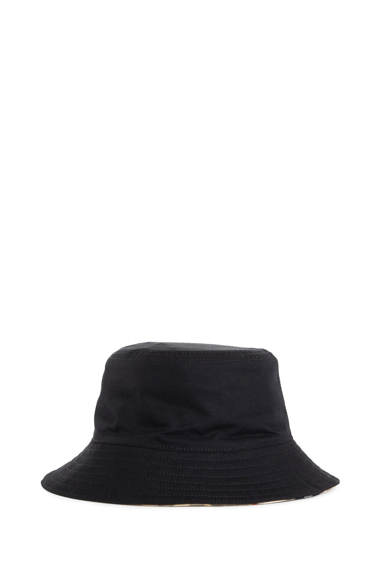 BURBERRY MAN BLACK HATS