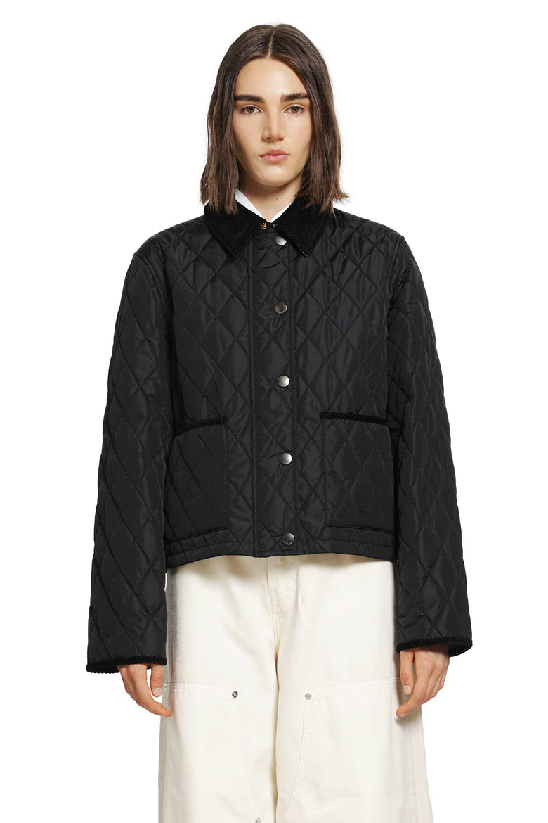 
              BURBERRY Cropped Quilted Nylon Jacket woman
            