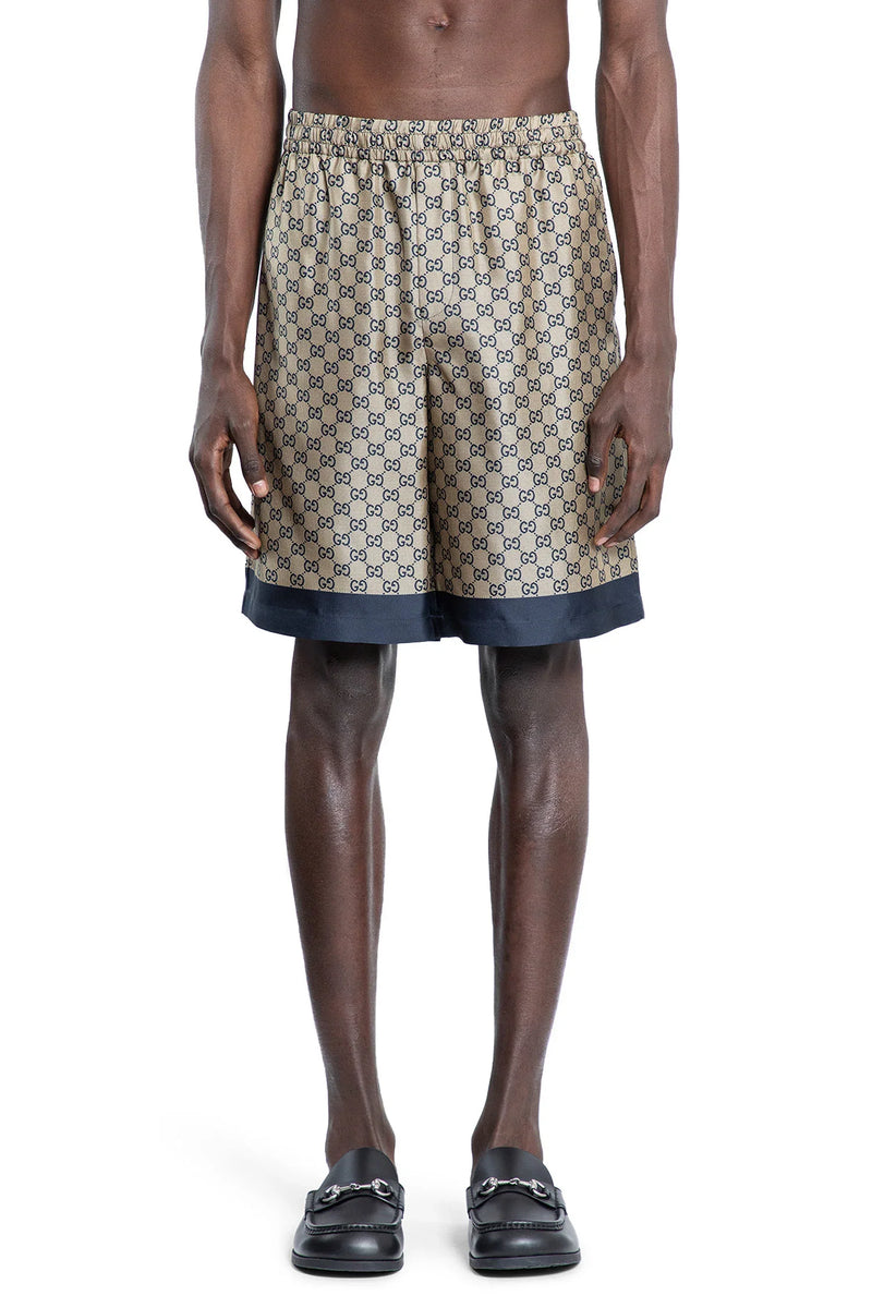Printed GG Silk Twill Shorts - Antonioli.eu