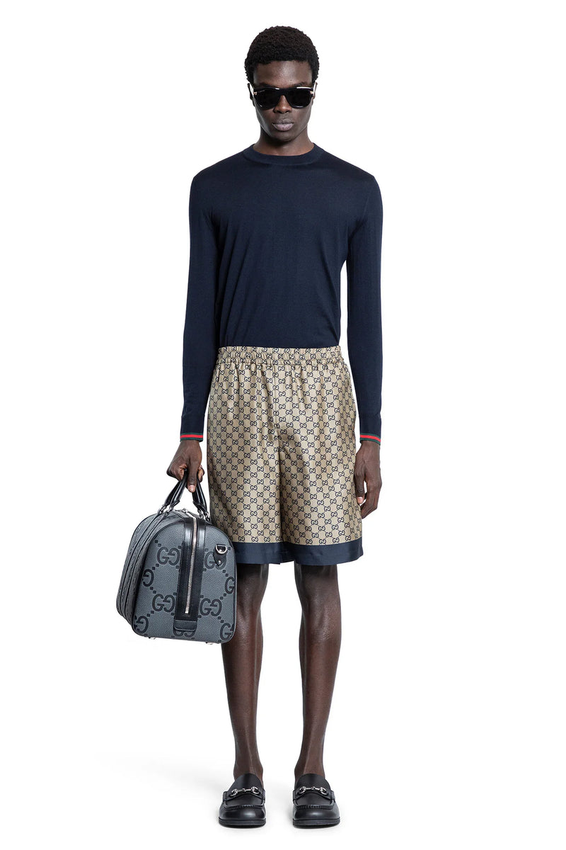 Printed GG Silk Twill Shorts - Antonioli.eu