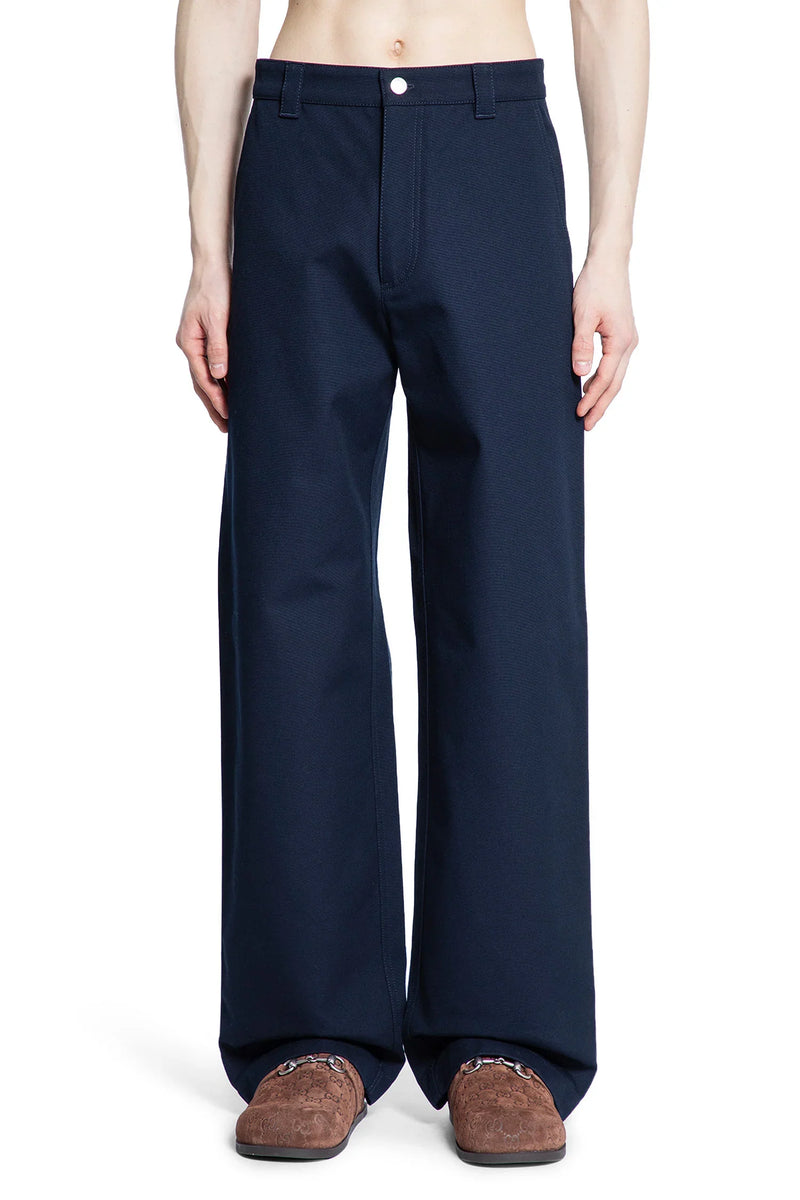 Heavy Cotton Canvas Workwear Trousers - Antonioli.eu