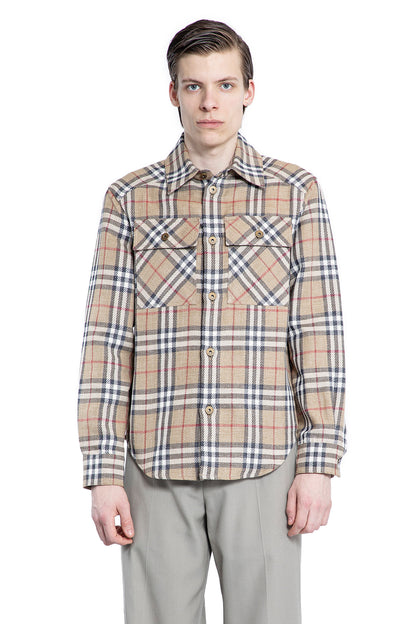 BURBERRY MAN BEIGE SHIRTS