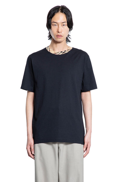 BURBERRY MAN BLACK T-SHIRTS & TANK TOPS