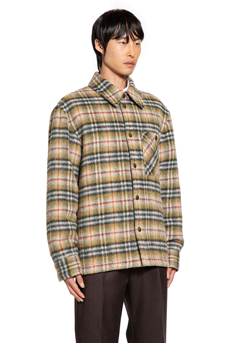 Check Wool Reversible Overshirt - Antonioli.eu