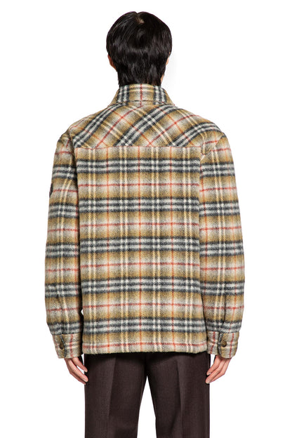 Check Wool Reversible Overshirt