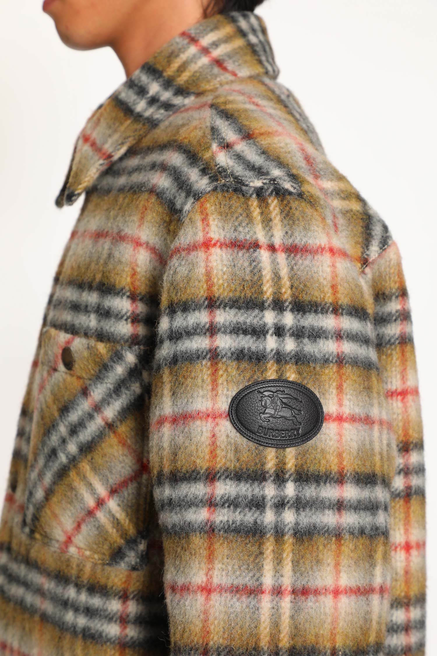 Check Wool Reversible Overshirt