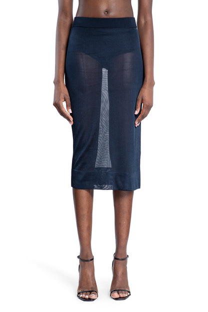 Antonioli SAINT LAURENT WOMAN BLUE SKIRTS