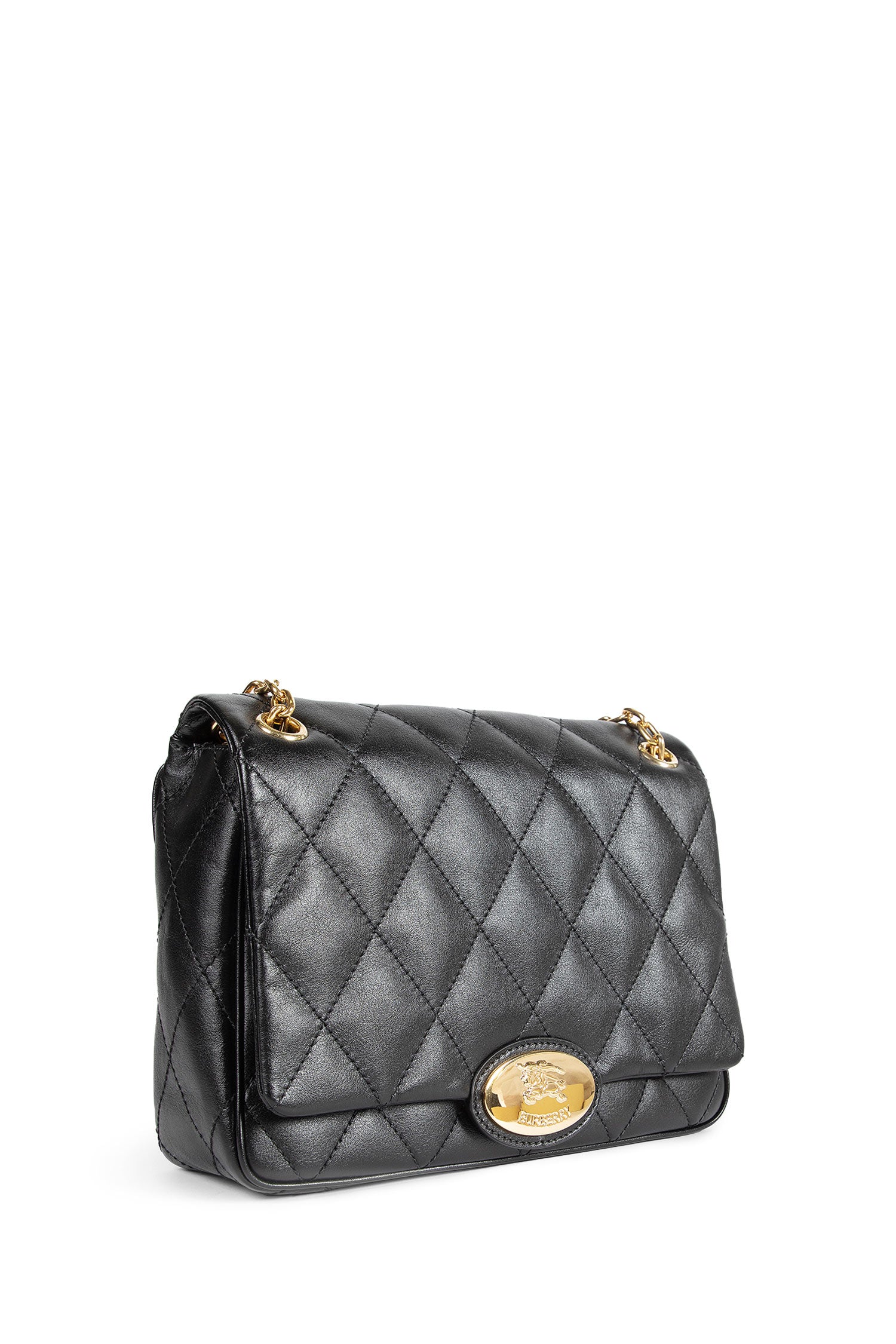 BURBERRY WOMAN BLACK SHOULDER BAGS