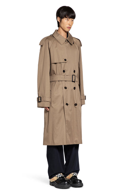 Long Gabardine Trench Coat