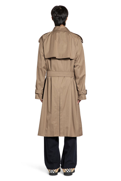 Long Gabardine Trench Coat