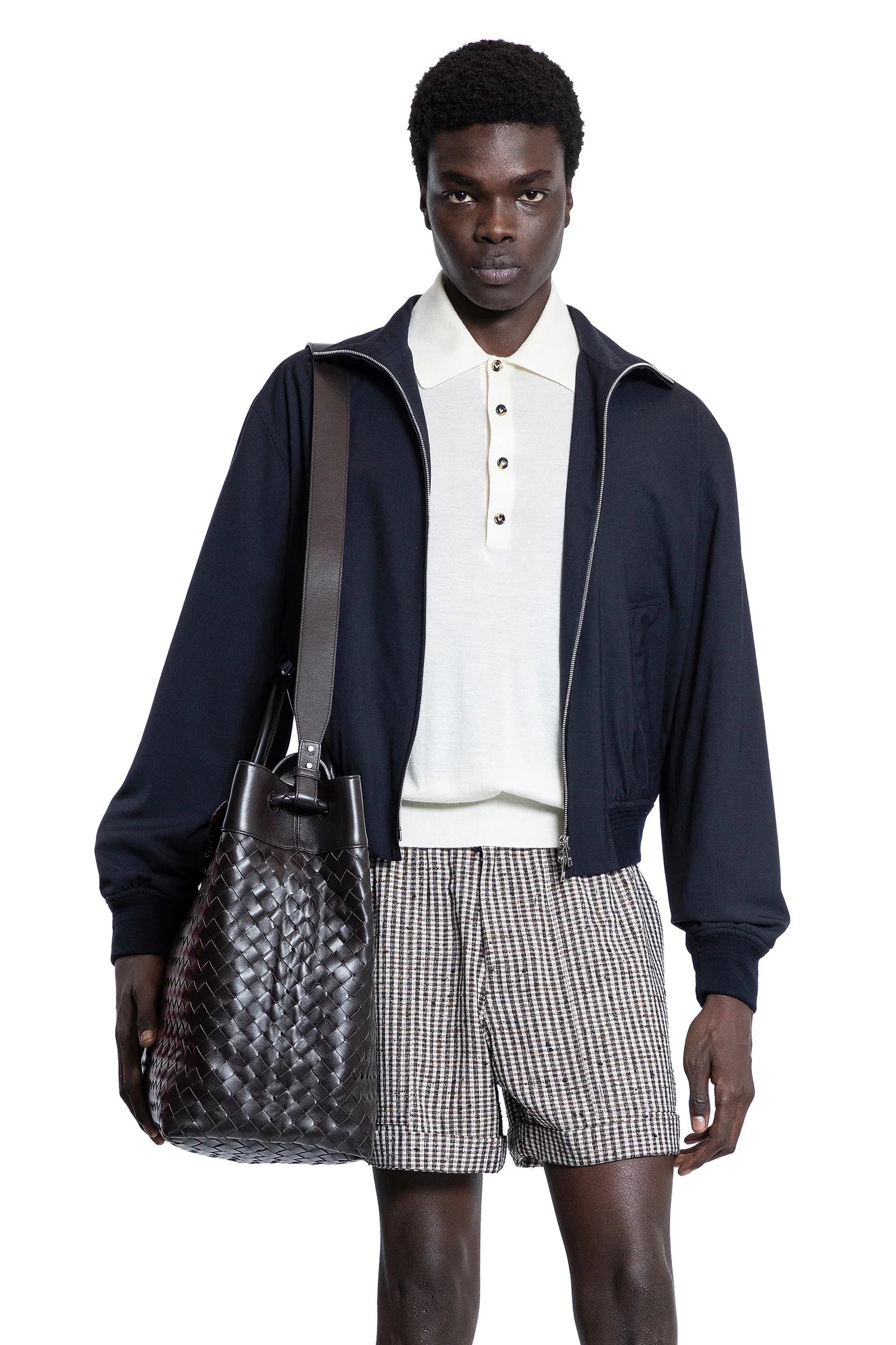 BOTTEGA VENETA MAN BLUE JACKETS - Antonioli.eu