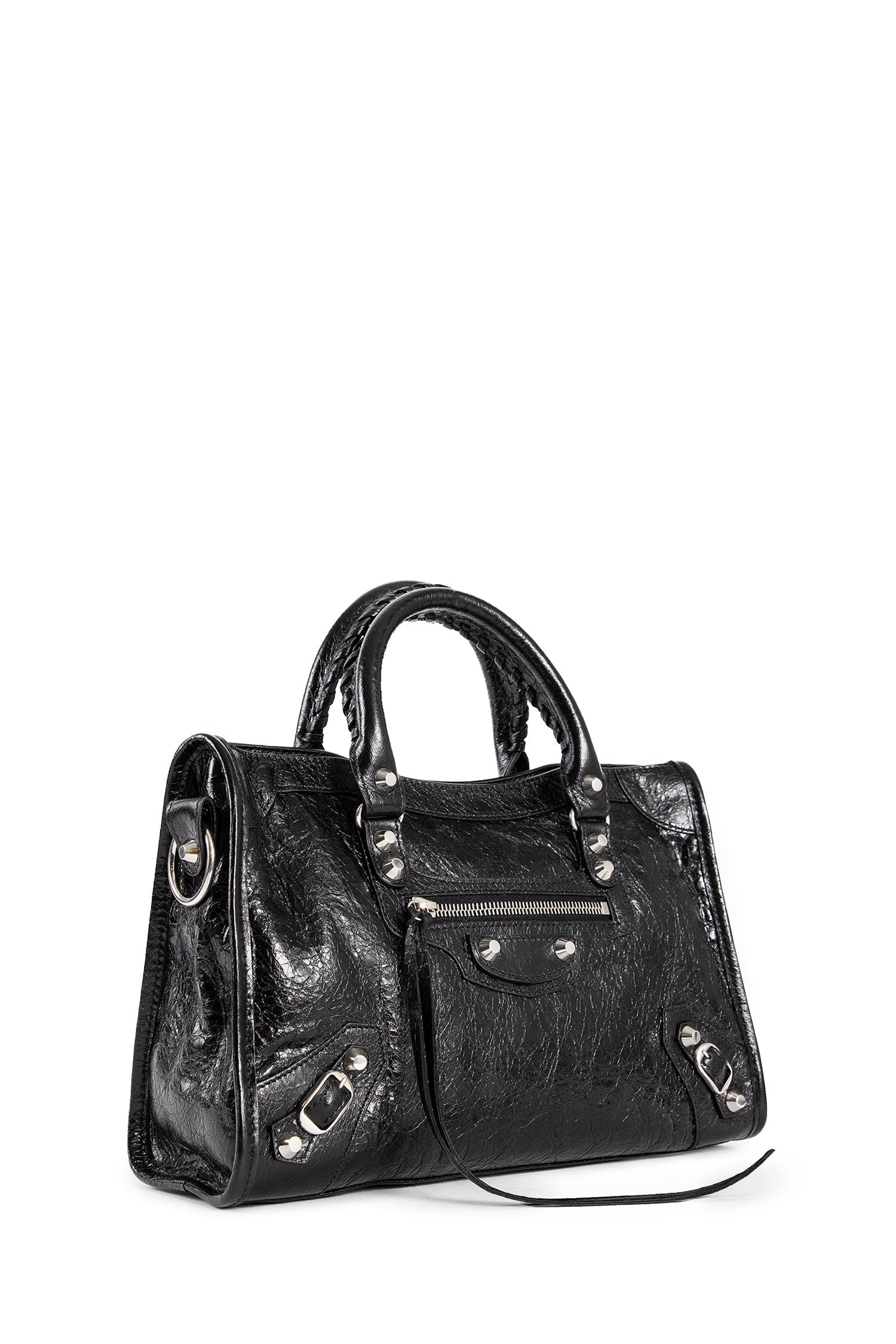 BALENCIAGA WOMAN BLACK TOP HANDLE BAGS