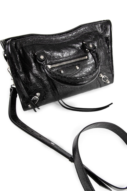 BALENCIAGA WOMAN BLACK TOP HANDLE BAGS