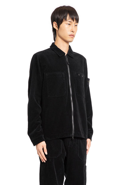 STONE ISLAND MAN BLACK JACKETS