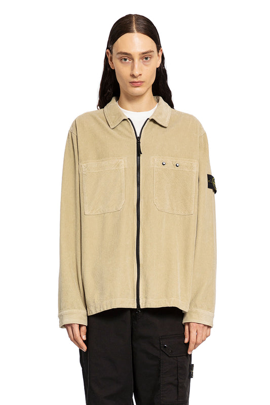 STONE ISLAND MAN BEIGE JACKETS