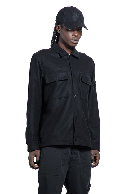 STONE ISLAND MAN BLACK JACKETS