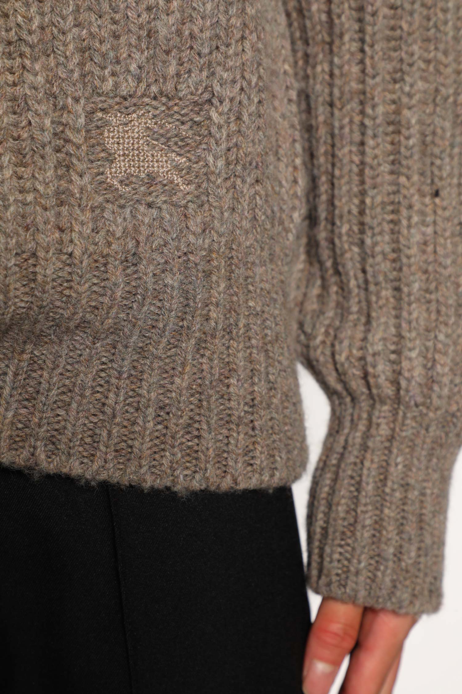 Shawl Collar Wool Sweater - Antonioli.eu