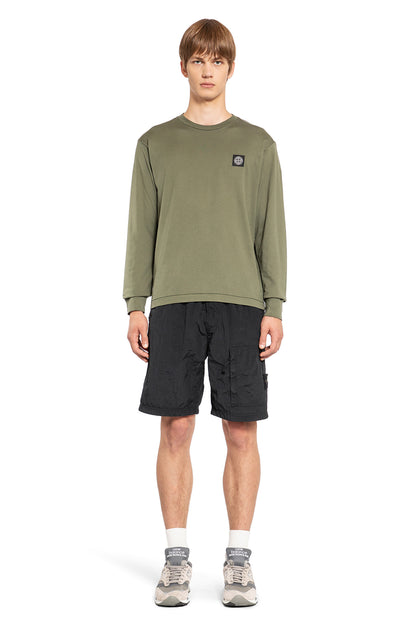 STONE ISLAND MAN GREEN T-SHIRTS & TANK TOPS