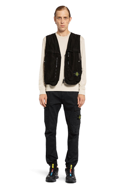 STONE ISLAND MAN OFF-WHITE T-SHIRTS & TANK TOPS