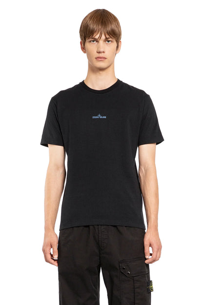 Antonioli STONE ISLAND MAN BLACK T-SHIRTS & TANK TOPS