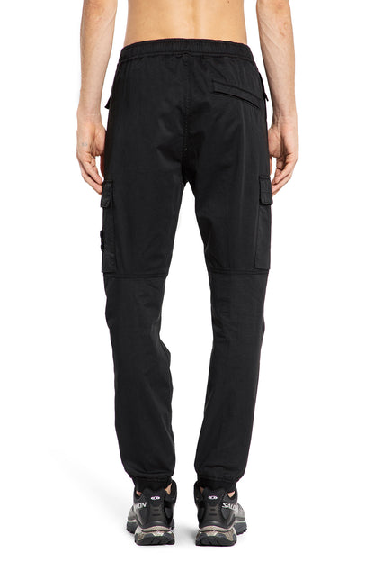 STONE ISLAND MAN BLACK TROUSERS