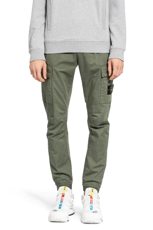 STONE ISLAND MAN GREEN TROUSERS