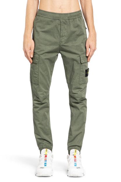 STONE ISLAND MAN GREEN TROUSERS