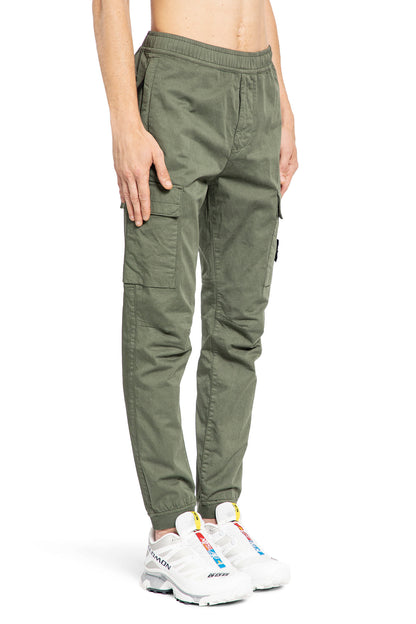 STONE ISLAND MAN GREEN TROUSERS