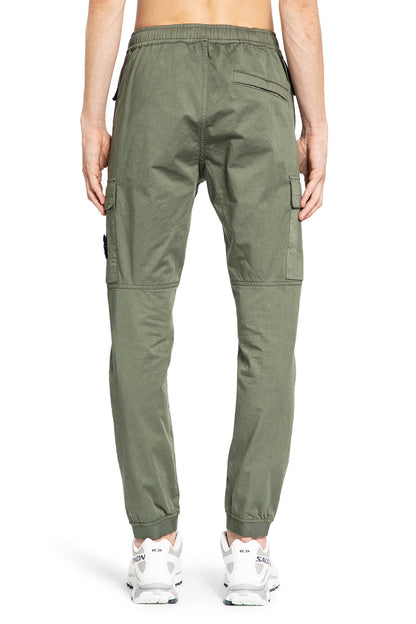 STONE ISLAND MAN GREEN TROUSERS