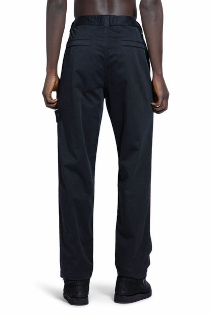 STONE ISLAND MAN BLACK TROUSERS