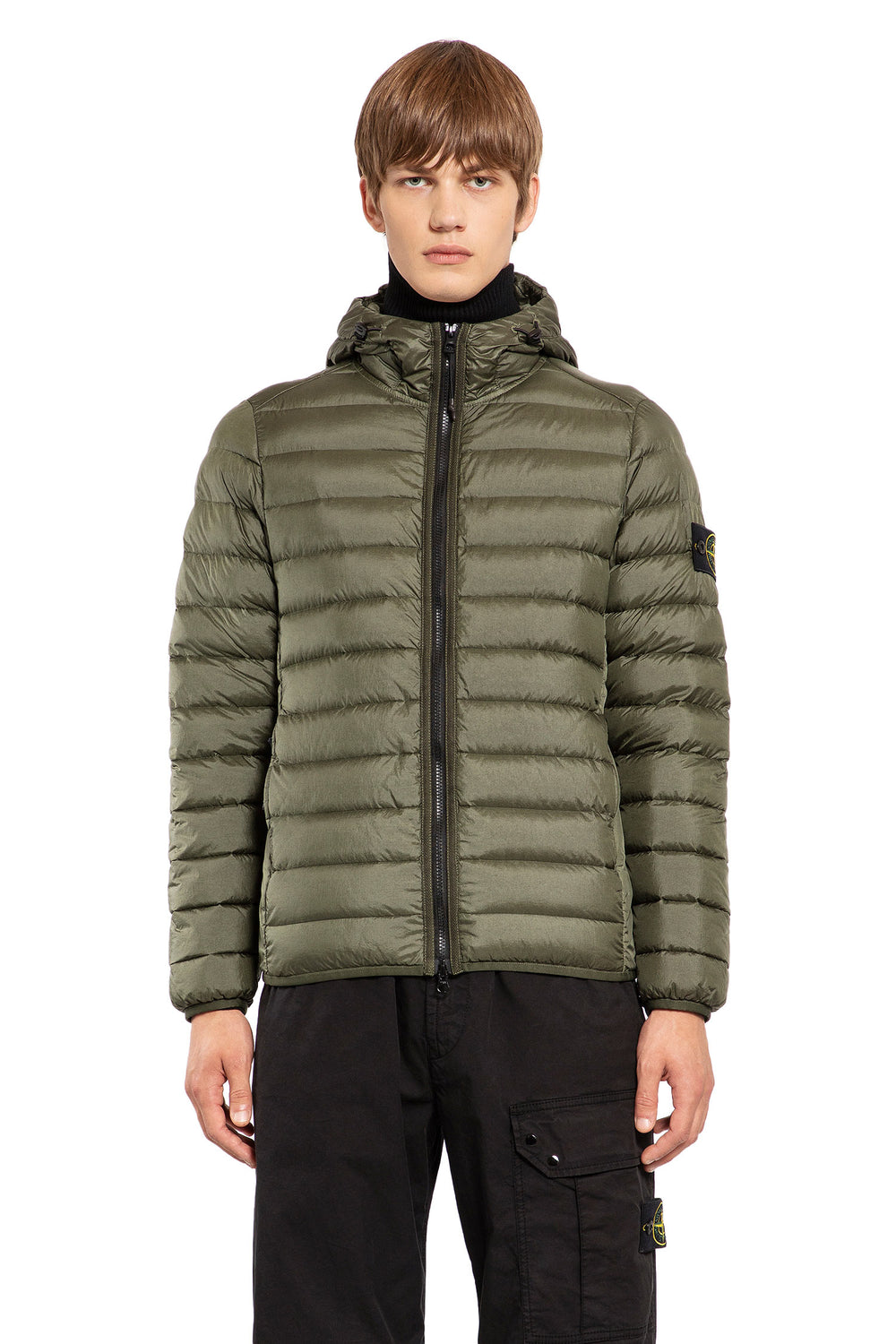 STONE ISLAND MAN GREEN JACKETS