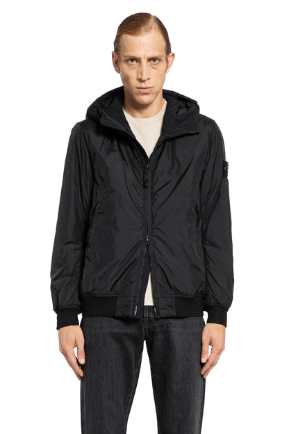 STONE ISLAND MAN BLACK JACKETS