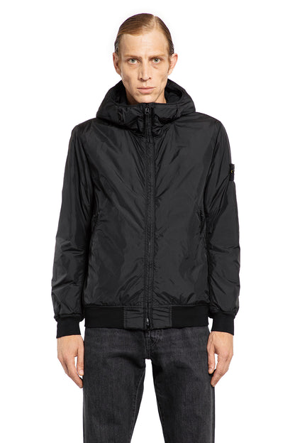 STONE ISLAND MAN BLACK JACKETS