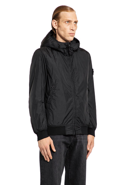 STONE ISLAND MAN BLACK JACKETS