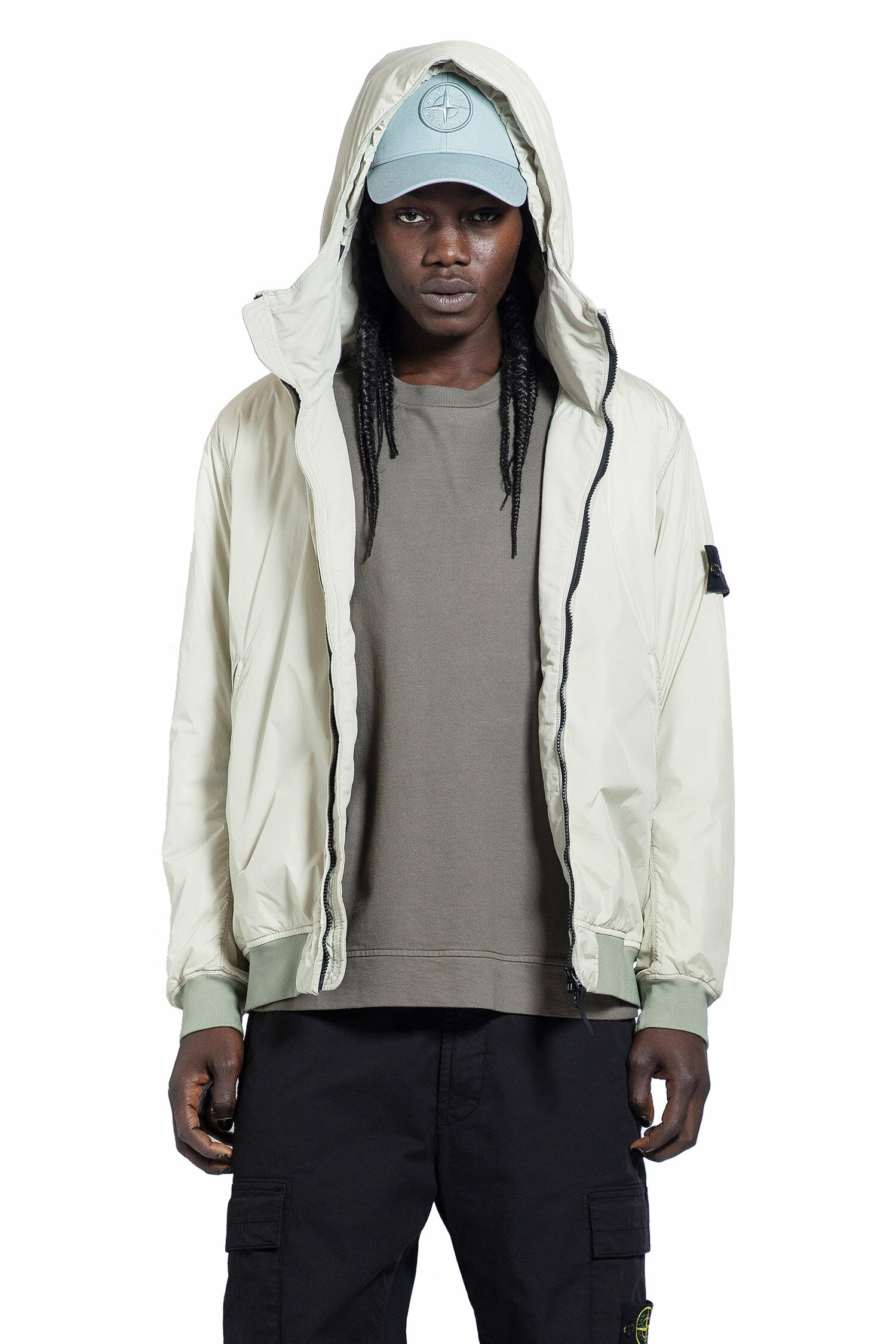 STONE ISLAND MAN GREEN JACKETS