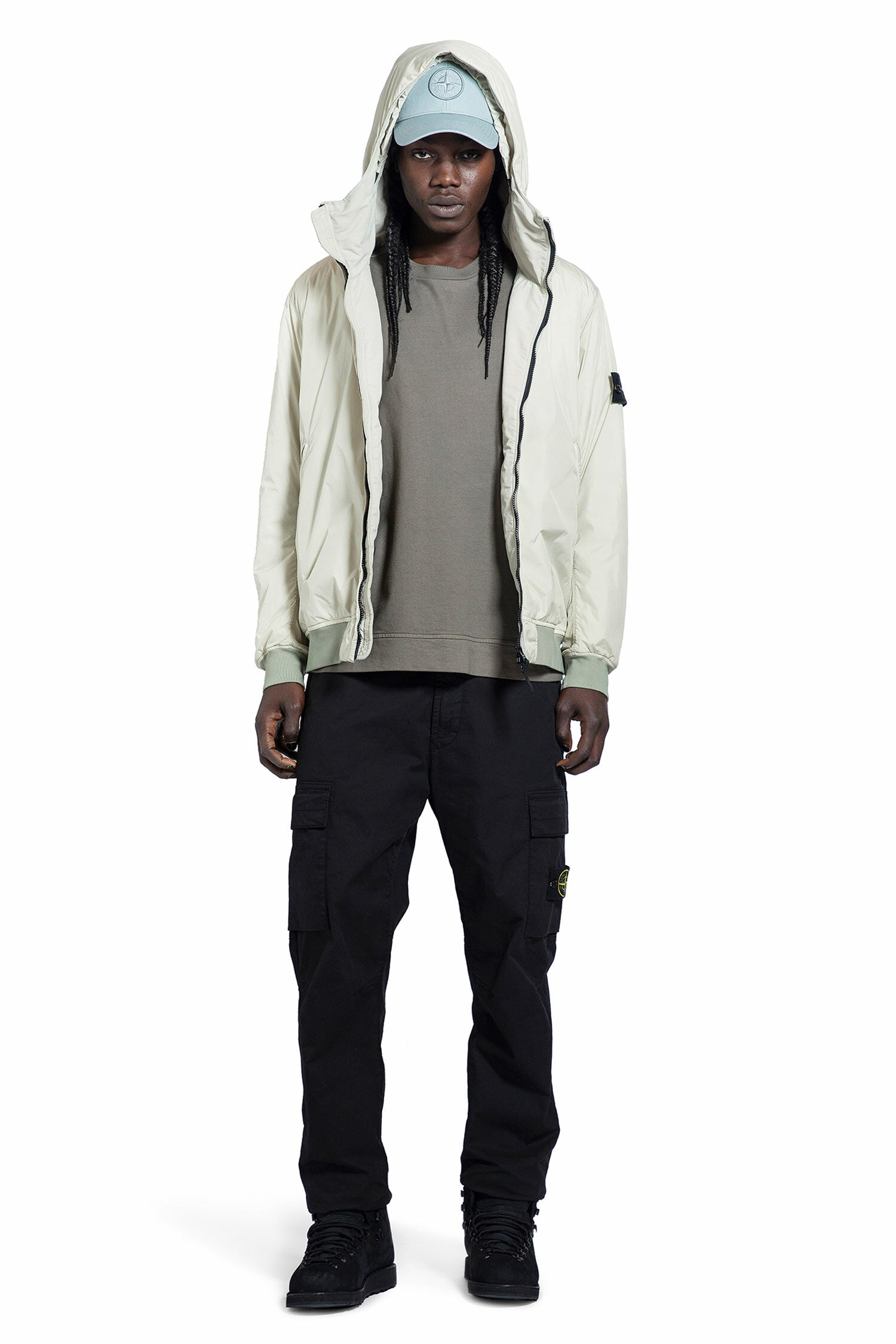 STONE ISLAND MAN GREEN JACKETS