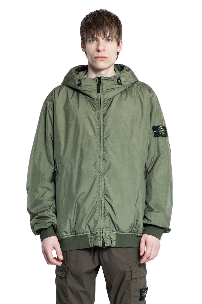 STONE ISLAND MAN GREEN JACKETS